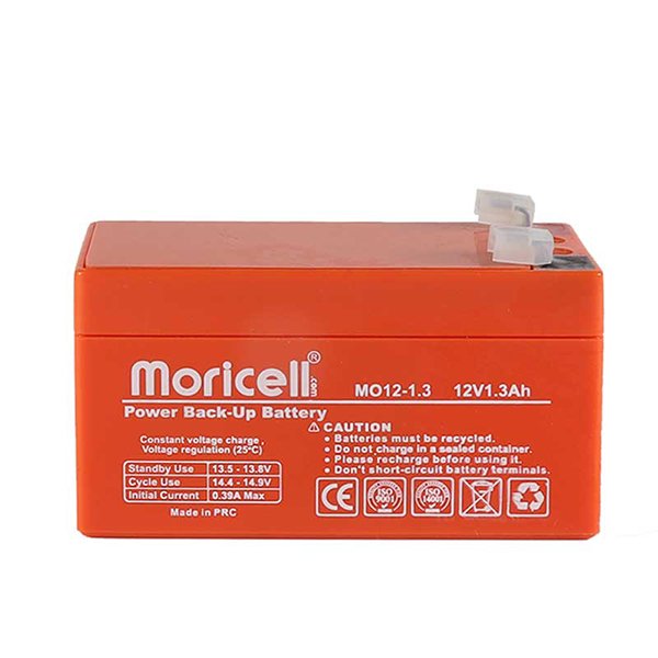 4-2.jpg باتری موریسل 12 ولت 1.3 آمپر ساعت Moricell - تصویر 1